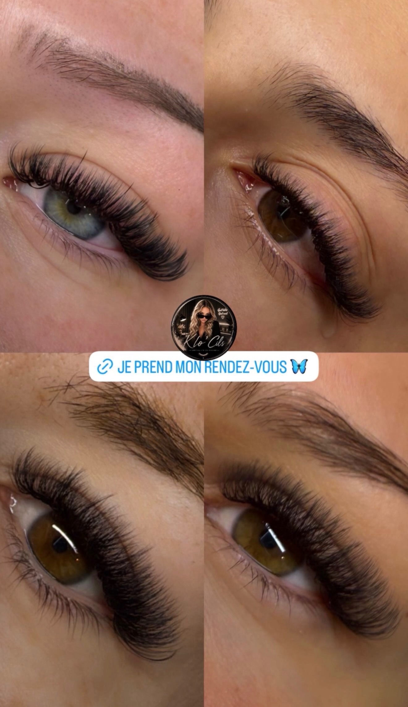 Effet wispy - extensions de cils